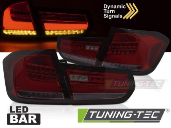 Voll LED Rückleuchten passend für BMW F30 Limo Bj. 11-15 Rot/Smoke dynamischer Blinker