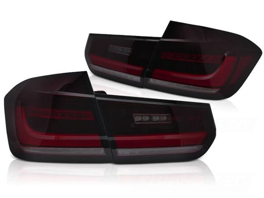 Voll LED Rückleuchten passend für BMW F30 Limo Bj. 11-19 Rot/Smoke dynamischer Blinker