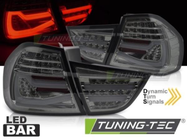 Voll LED Lightbar Rückleuchten passend für BMW E90 LCI Limo Bj. 08-12 Smoke