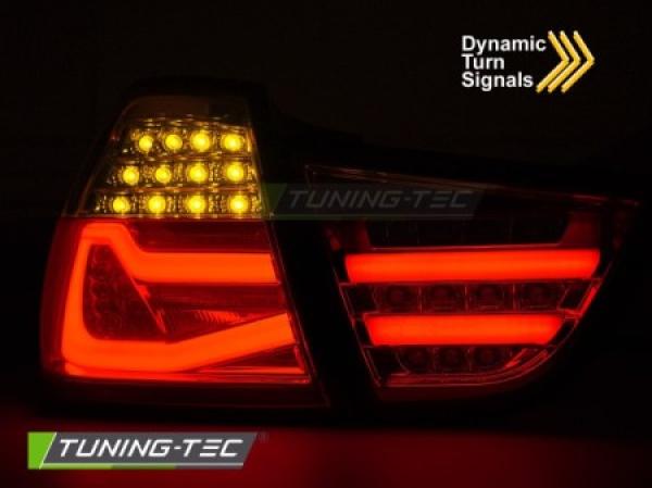 Voll LED Lightbar Rückleuchten passend für BMW E90 LCI Limo Bj. 08-12 Smoke