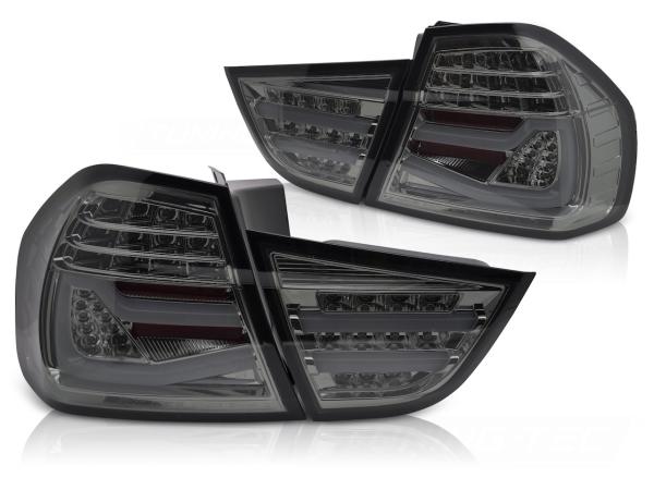 Voll LED Lightbar Rückleuchten passend für BMW E90 LCI Limo Bj. 08-12 Smoke