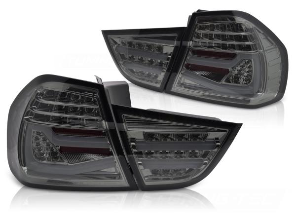 Voll LED Lightbar Rückleuchten passend für BMW E90 LCI Limo Bj. 08-12 Smoke
