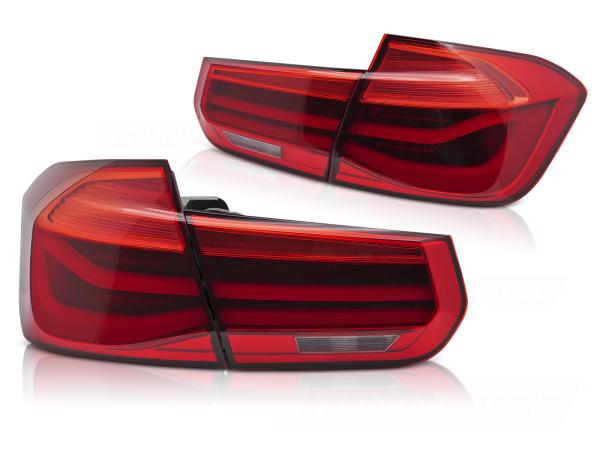 LED Lightbar Rückleuchten passend für BMW F30 Limo Bj. 11-19 Rot dynamischer Blinker