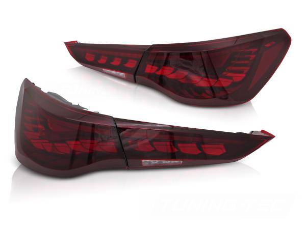 OLED VOLL LED Rückleuchten Set passend für BMW 4er G22/G23 Coupe/Cabrio 20+ kirschrot mit dyn. Blinker