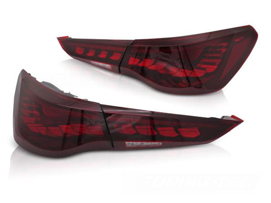 OLED VOLL LED Rückleuchten Set passend für BMW 4er G22/G23 Coupe/Cabrio 20+ kirschrot mit dyn. Blinker