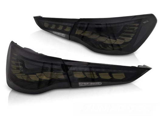 OLED VOLL LED Rückleuchten Set passend für BMW 4er G22/G23 Coupe/Cabrio 20+ schwarz/rauch mit dyn. Blinker