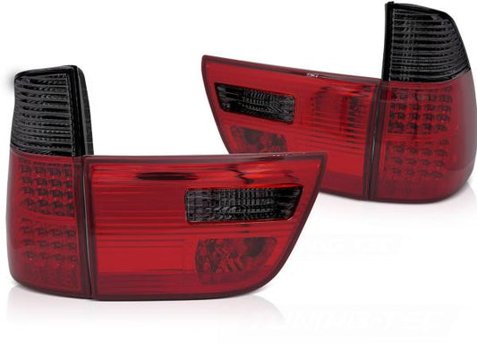 LED Rückleuchten passend für BMW X5 E53 Bj. 99-03 Rot/Smoke