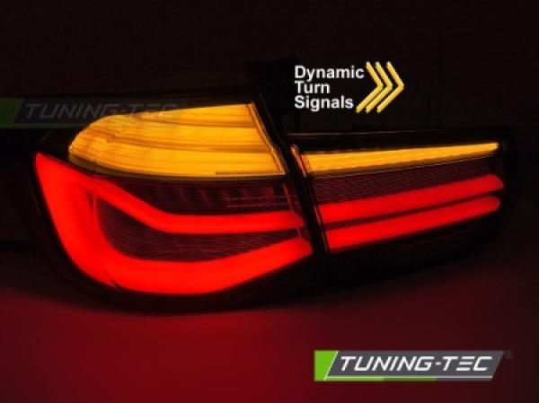 LED Lightbar Rückleuchten Set passend für BMW 3er F31 Touring 11-18 schwarz/rauch mit dynamische Blinker