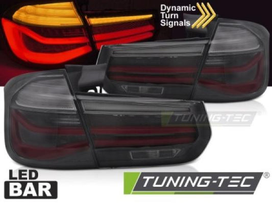 LED Lightbar Rückleuchten Set passend für BMW 3er F31 Touring 11-18 schwarz/rauch mit dynamische Blinker