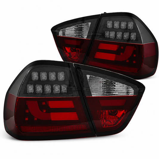 LED Rückleuchten passend für BMW E90 03/2005–08/2008 Rot/Schwarz/Smoke