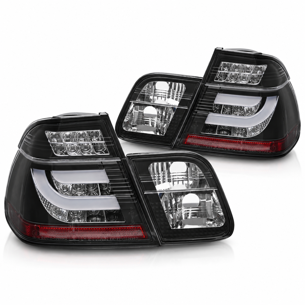 LED Rückleuchten passend für BMW E46 1998–2001 Limousine Schwarz