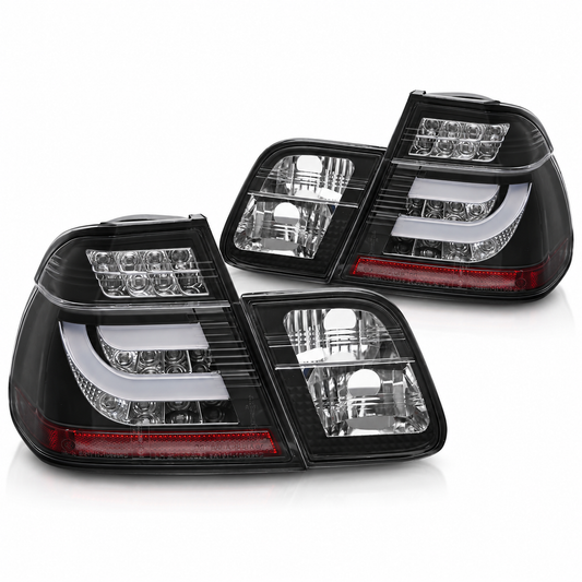 LED Rückleuchten passend für BMW E46 1998–2001 Limousine Schwarz