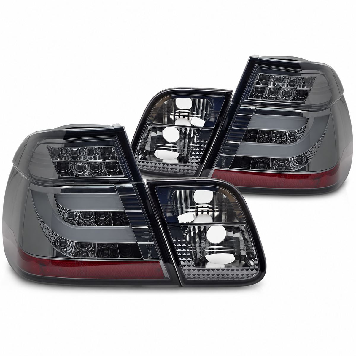LED Rückleuchten passend für BMW E46 Limousine 1998–2001 Smoke