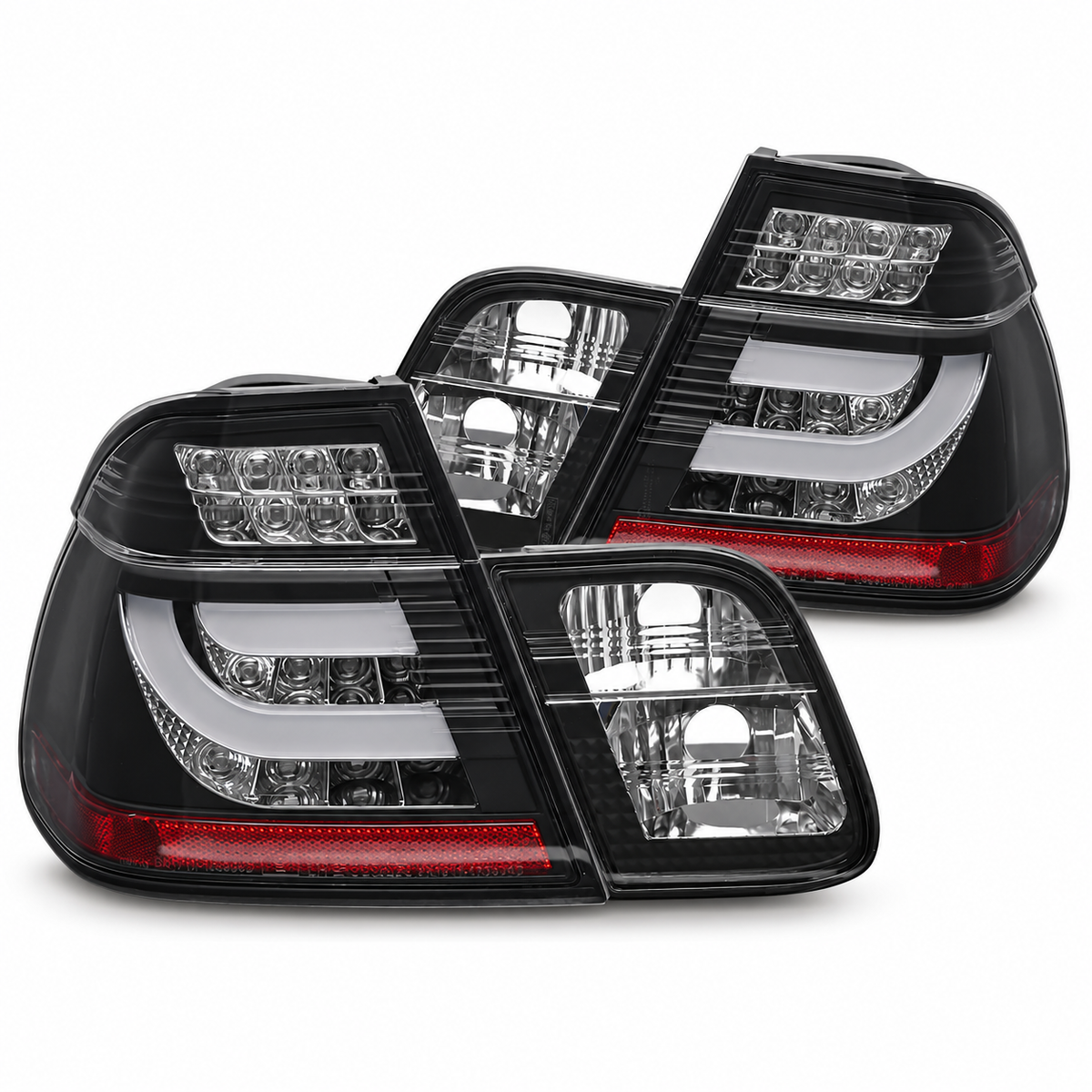 LED Rückleuchten passend für BMW E46 2001–2005 Limousine Schwarz