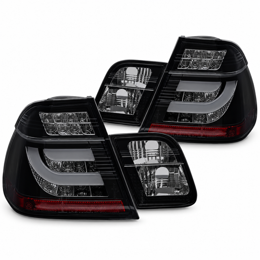 LED Rückleuchten passend für BMW E46 Limousine Schwarz/Smoke