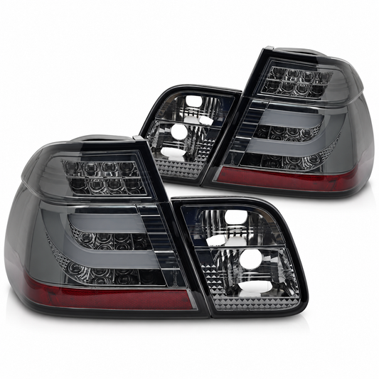 LED Rückleuchten passend für BMW E46 2001–2005 Limousine Smoke