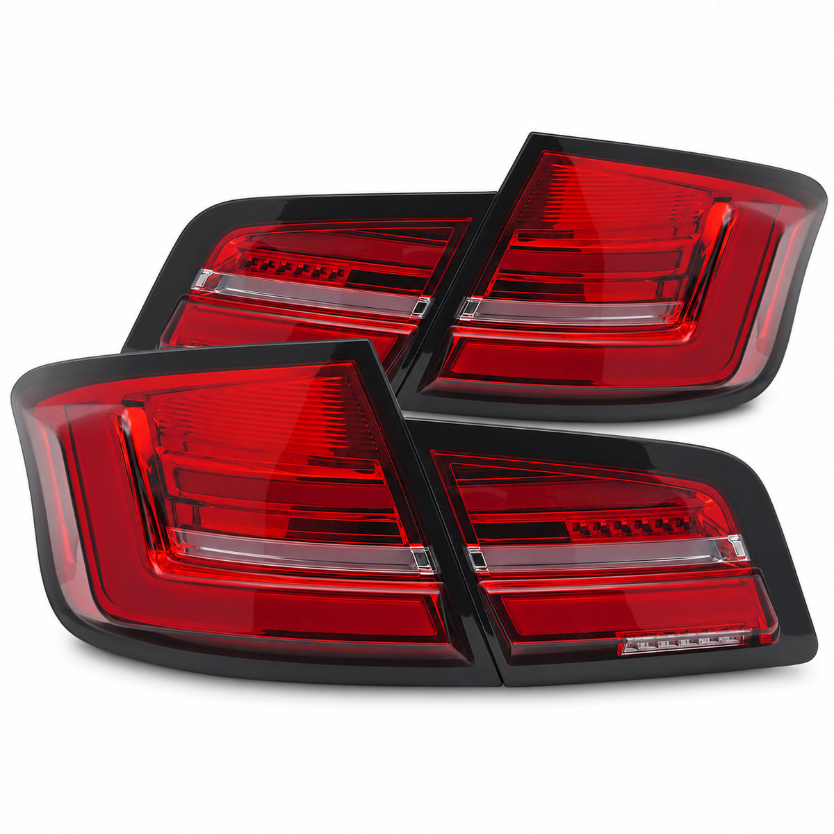 LED Rückleuchten passend für BMW F10 2010–2013 Rot/Weiß dynamisch