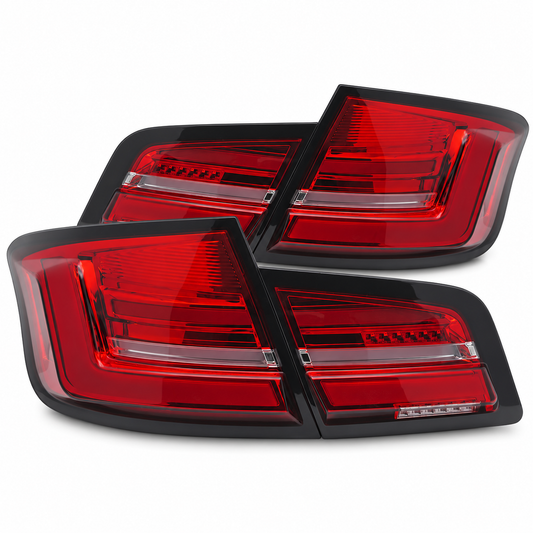 LED Rückleuchten passend für BMW F10 2010–2013 Rot/Weiß dynamisch