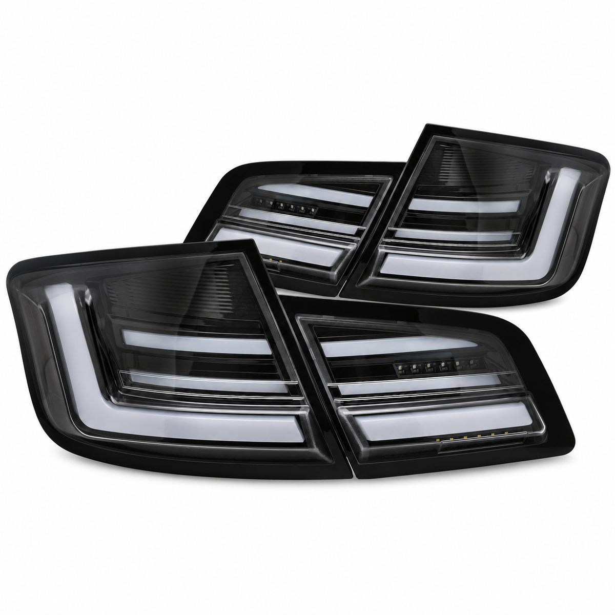 LED Rückleuchten passend für BMW F10 2010–2013 Schwarz dynamisch