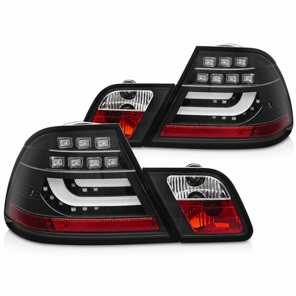 LED Rückleuchten passend für BMW E46 2003–2006 Coupé Schwarz