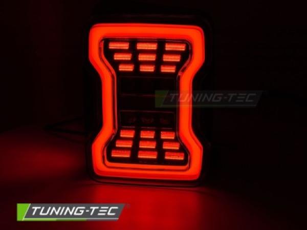 LED Lightbar Rückleuchten passend für Chrysler Jeep Wrangler JK ab 2007 Smoke dynamischen Blinker
