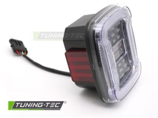 VOLL LED Upgrade Design Rückleuchten Set passend für Chrysler Jeep Wrangler YJ 91-96 / TJ 96-06 schwarz/weiß dynamisch