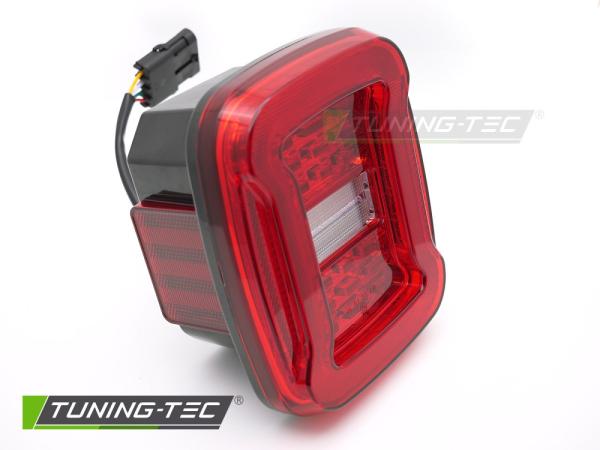VOLL LED Upgrade Design Rückleuchten Set passend für Chrysler Jeep Wrangler YJ 91-96 / TJ 96-06 rot/weiß dynamisch