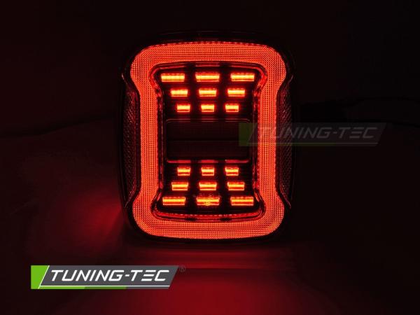 VOLL LED Upgrade Design Rückleuchten Set passend für Chrysler Jeep Wrangler YJ 91-96 / TJ 96-06 rot/weiß dynamisch