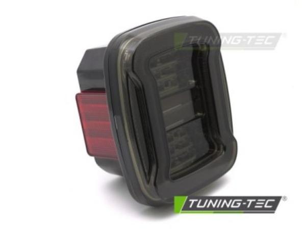 VOLL LED Upgrade Design Rückleuchten Set passend für Chrysler Jeep Wrangler YJ 91-96 / TJ 96-06 schwarz/rauch dynamisch