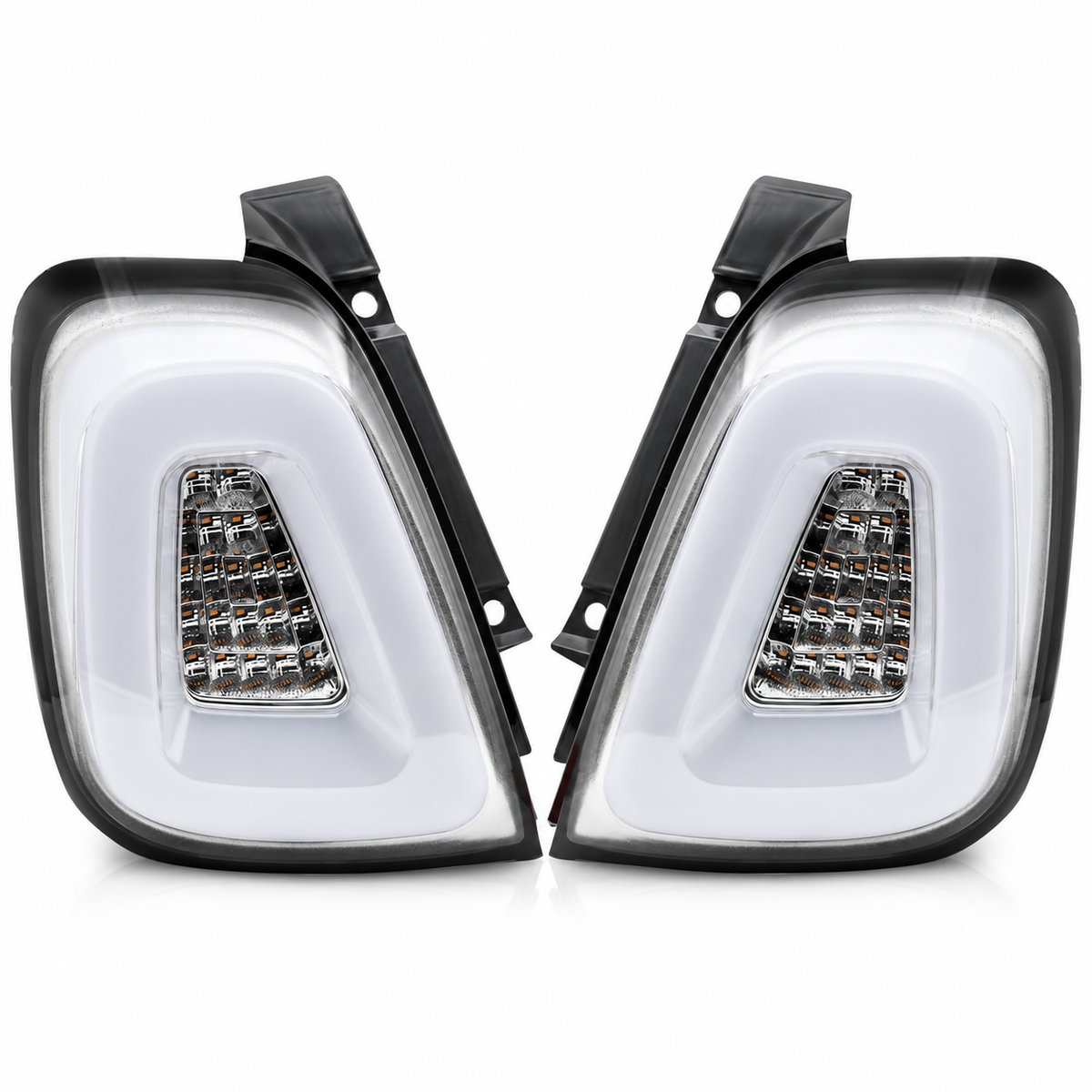 LED Rückleuchten passend für Fiat 500 2015–2020 Weiß