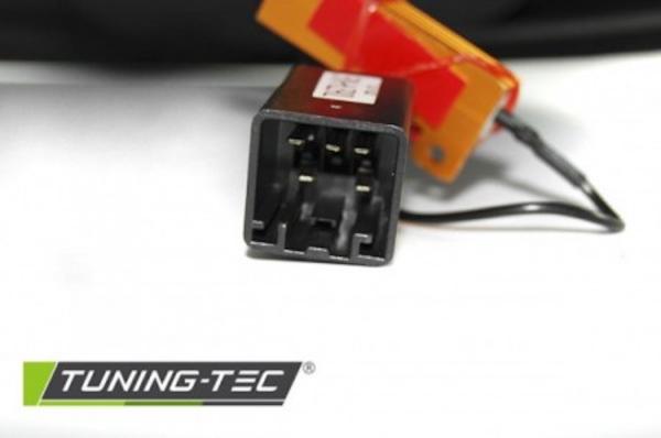 LED Lightbar Rückleuchten passend für Ford Fiesta MK7 Bj. 08-12 Rot/Chrom