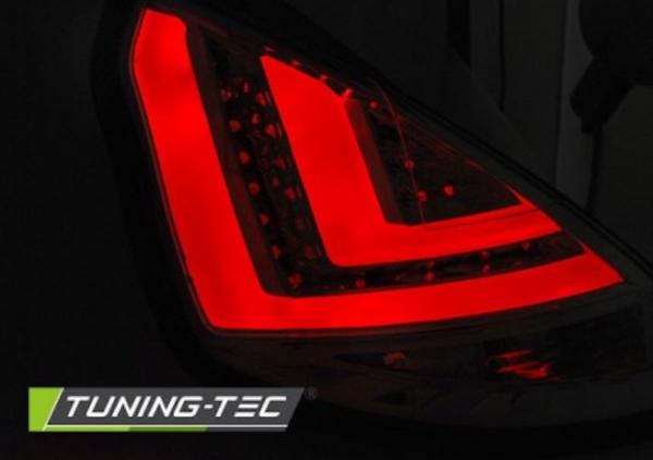 LED Lightbar Rückleuchten passend für Ford Fiesta MK7 Bj. 13-17 Chrom
