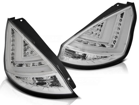 LED Lightbar Rückleuchten passend für Ford Fiesta MK7 Bj. 13-17 Chrom