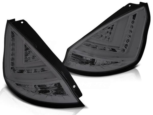 LED Lightbar Rückleuchten passend für Ford Fiesta MK7 Bj. 13-17 Smoke