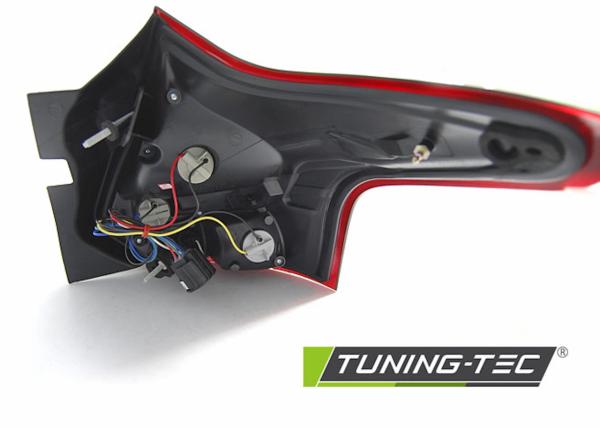 LED Lightbar Rückleuchten passend für Ford Focus MK3 Bj. 11-14 Rot/Smoke