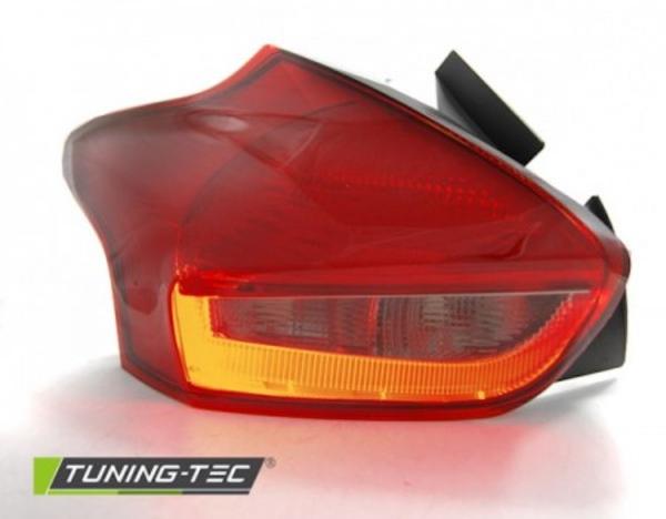 LED Lightbar Rückleuchten passend für Ford Focus MK3 Bj. 15-18 Rot/Smoke