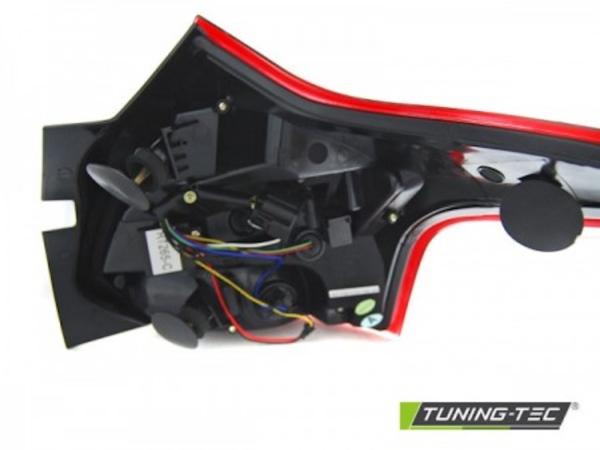 LED Lightbar Rückleuchten passend für Ford Focus MK3 Bj. 11-14 Rot/Chrom