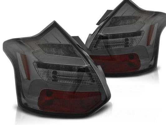 LED Lightbar Rückleuchten passend für Ford Focus MK3 Bj. 11-14 Smoke