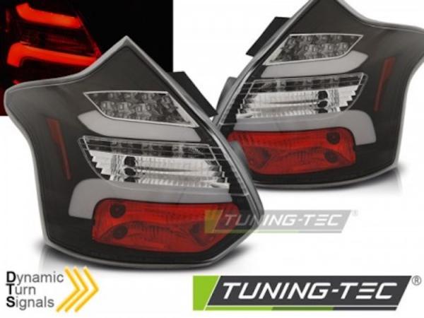 LED Lightbar Rückleuchten passend für Ford Focus MK3 Bj. 11-14 Schwarz