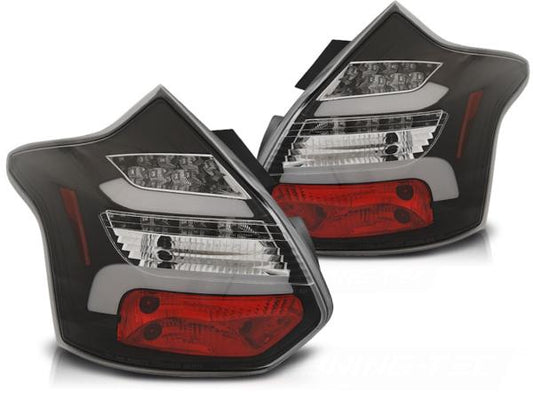 LED Lightbar Rückleuchten passend für Ford Focus MK3 Bj. 11-14 Schwarz