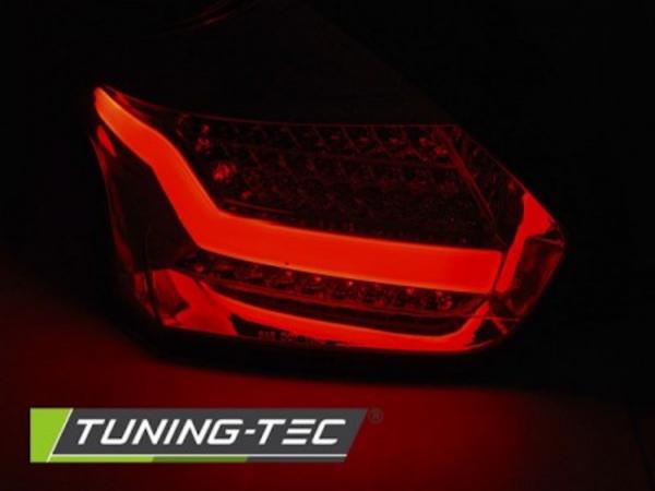 LED Lightbar Rückleuchten passend für Ford Focus MK3 Bj. 15-18 Chrom dynamischer Blinker