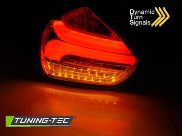 LED Lightbar Rückleuchten passend für Ford Focus MK3 15-18 Schwarz dynamischer Blinker