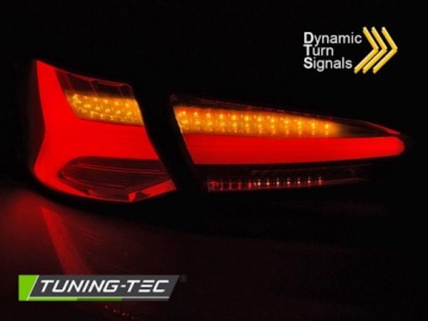 LED Lightbar Rückleuchten passend für Ford Focus MK4 18-21 Rot/Smoke dynamischer Blinker