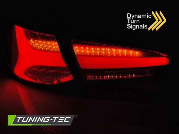 LED Lightbar Rückleuchten passend für Ford Focus MK4 Bj. 18-21 Smoke dynamischer Blinker