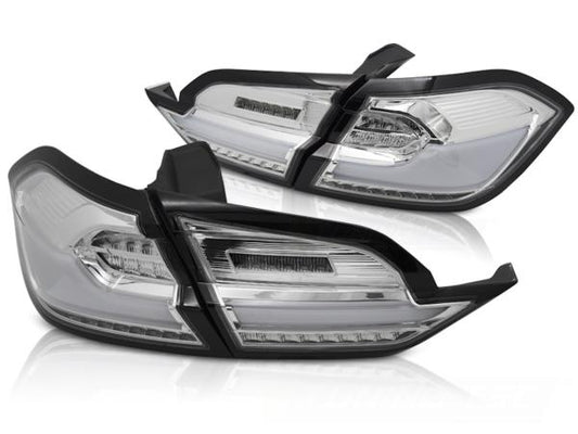 Voll LED Lightbar Rückleuchten passend für Ford Fiesta MK8 Bj. 17-21 Chrom