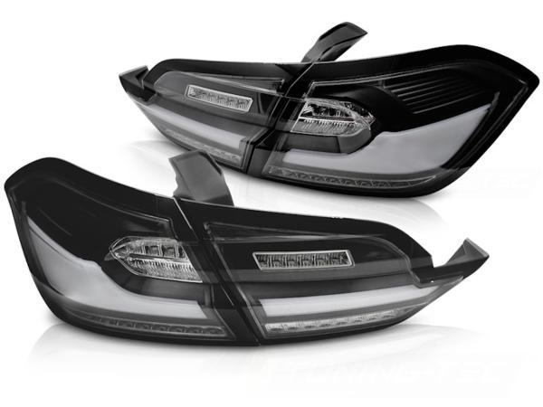 Voll LED Lightbar Rückleuchten passend für Ford Fiesta MK8 Bj. 17-21 Schwarz