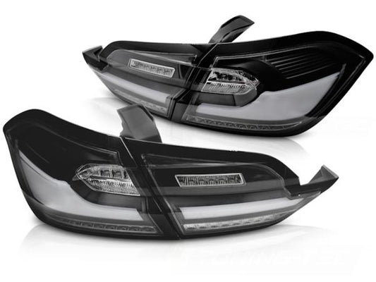 Voll LED Lightbar Rückleuchten passend für Ford Fiesta MK8 Bj. 17-21 Schwarz