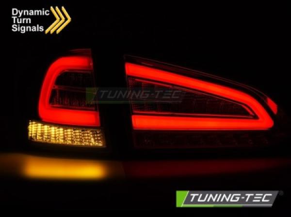Voll LED Lightbar Rückleuchten passend für Ford Focus MK3 Turnier Bj. 11-18 Chrom