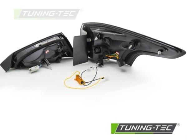 Voll LED Lightbar Rückleuchten passend für Ford Focus MK3 Turnier Bj. 11-18 Schwarz