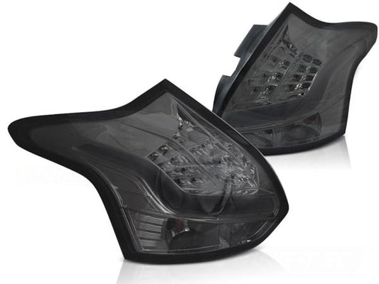 LED Lightbar Rückleuchten passend für Ford Focus MK3 Bj. 11-14 Smoke